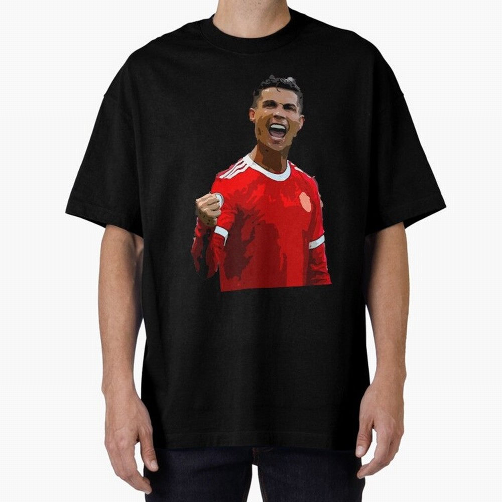 Cristiano Ronaldo Oversized T-Shirt Carry FIFA World Cup 2026 USA Canada Mexico for Fans of Messi and Cristiano Ronaldo and England, France and Netherlands, Bringing Global Supporter Spirit, Legendary Goals, National Colors and Tournament