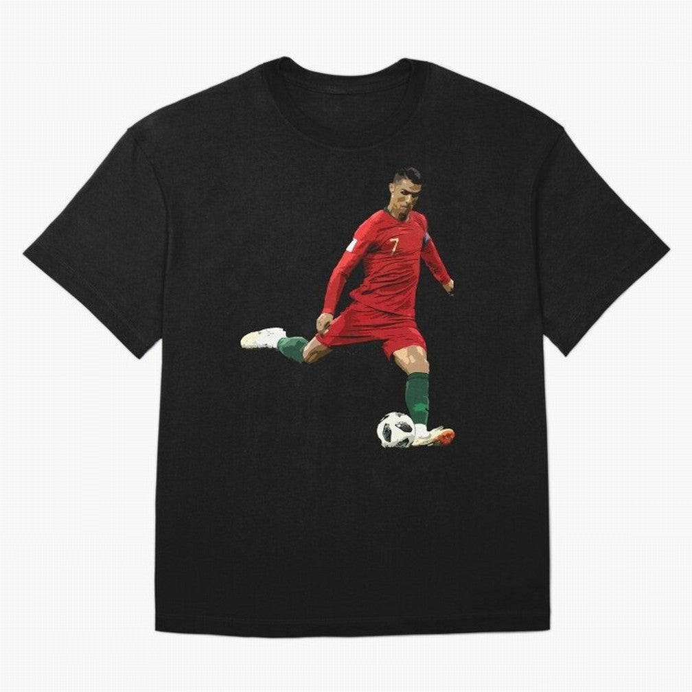 Cristiano Ronaldo Oversized T-Shirt Stand with Match Day Hype around FIFA World Cup 2026 Group Stage, CR7 and Messi, Argentina and Brazil, Global Supporter Spirit, Legendary Goals, National Colors and Tournament Celebration; Made for Die Hard