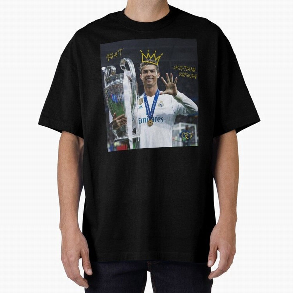 Cristiano Ronaldo- GOAT Oversized T-Shirt Feel the Heartbeat of the FIFA World Cup 2026 Group Stage Journey through Cristiano Ronaldo Highlights, Argentina and Brazil Pride, Game Day Rituals, Football Legends, Country Pride and the Road to the