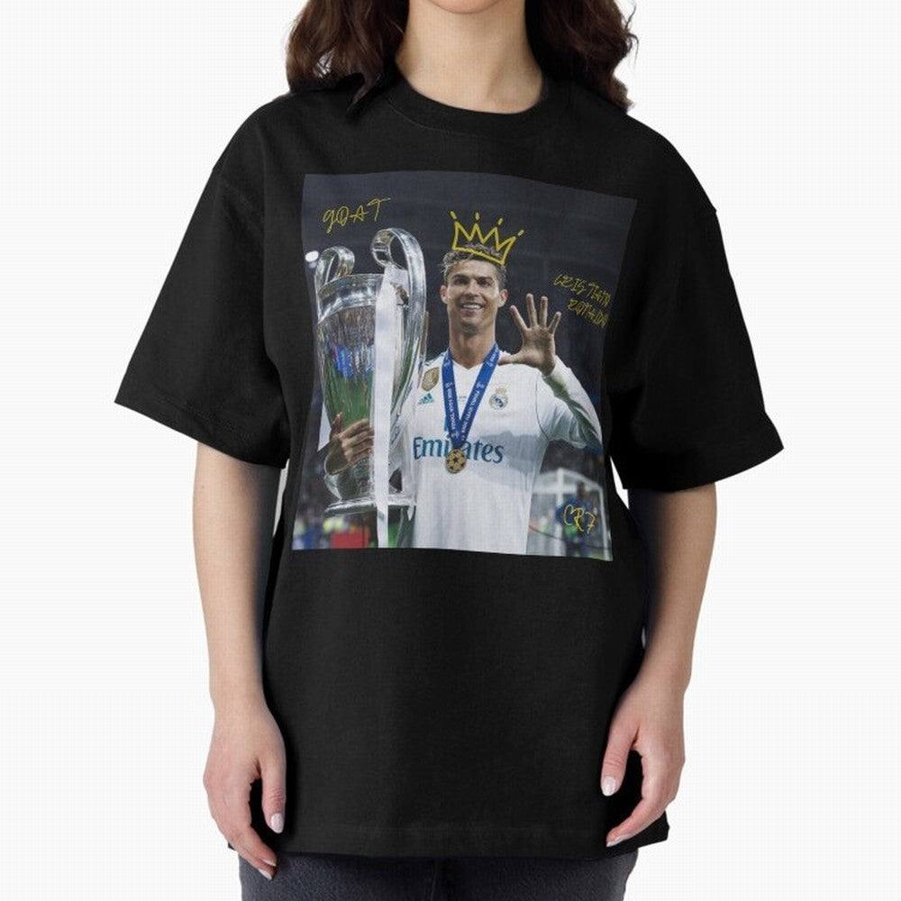 Cristiano Ronaldo- GOAT Oversized T-Shirt Feel the Heartbeat of the FIFA World Cup 2026 Group Stage Journey through Cristiano Ronaldo Highlights, Argentina and Brazil Pride, Game Day Rituals, Football Legends, Country Pride and the Road to the