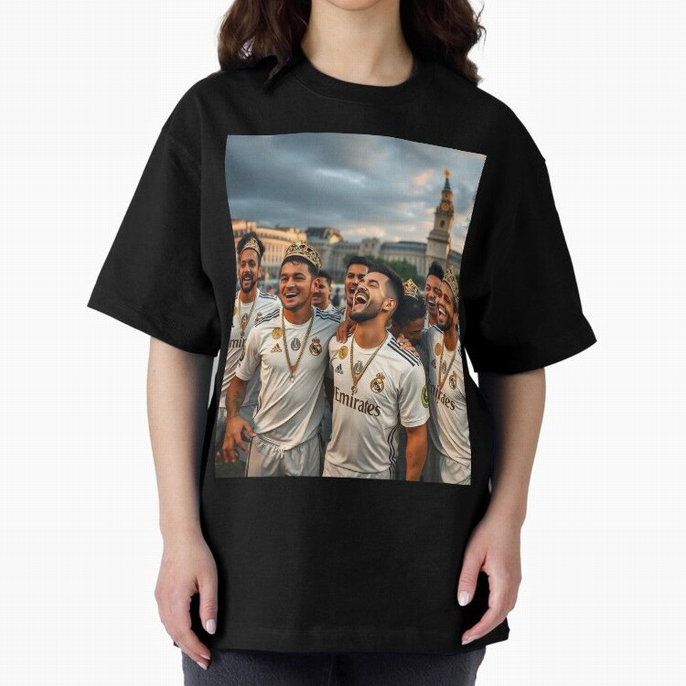 Derb¨ª Real Madrid Oversized T-Shirt Back Your Heroes with FIFA World Cup 2026 Group Stage for Fans of CR7 and Argentina, Bringing Stadium Memories, Football Loyalty, International Chants and Championship Tradition; Great for Supporters Who Love