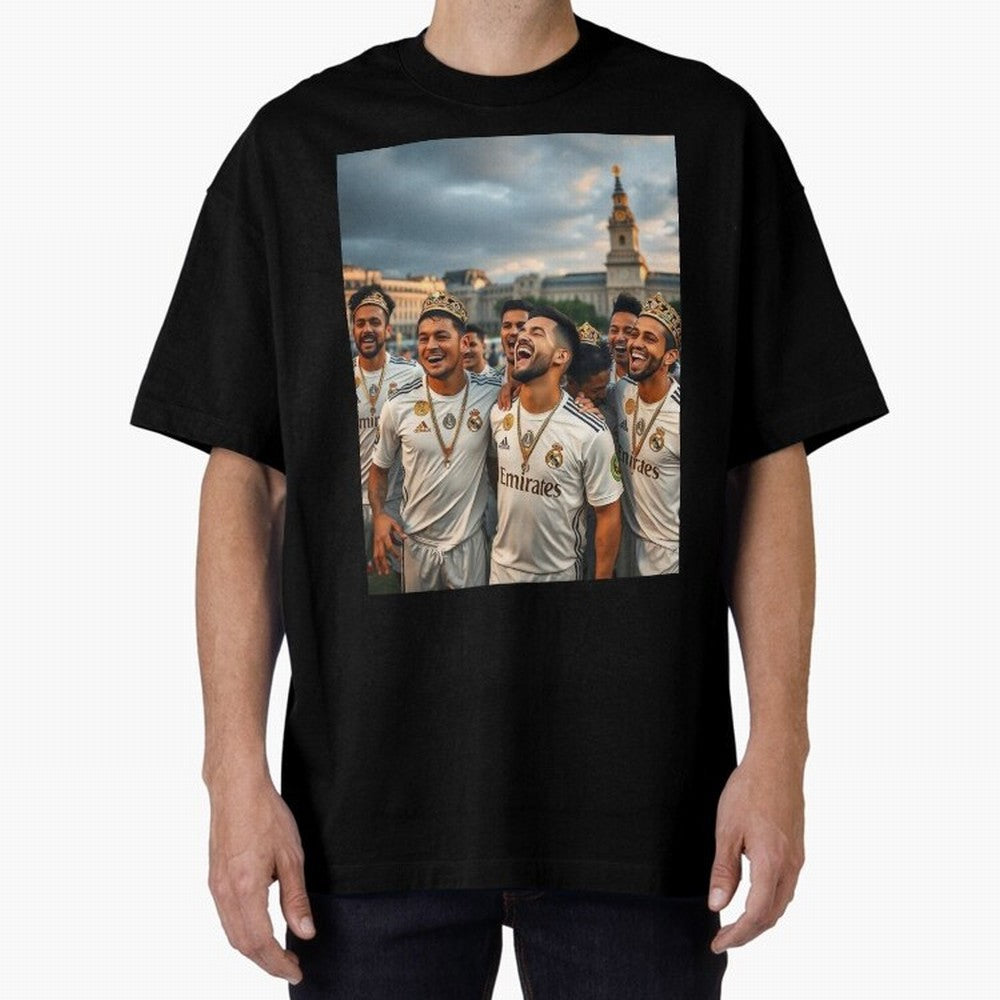 Derb¨ª Real Madrid Oversized T-Shirt Back Your Heroes with FIFA World Cup 2026 Group Stage for Fans of CR7 and Argentina, Bringing Stadium Memories, Football Loyalty, International Chants and Championship Tradition; Great for Supporters Who Love