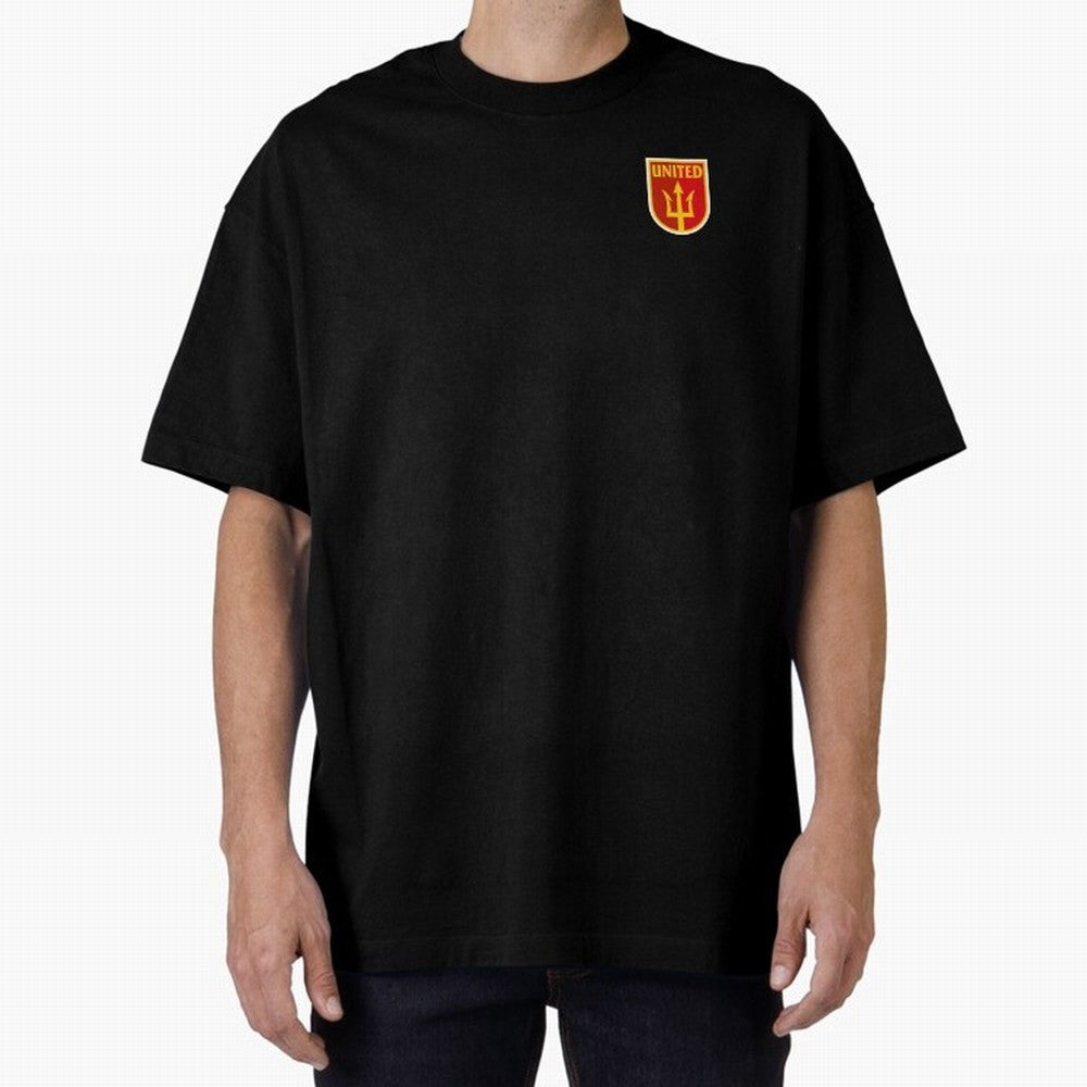 Manchester United Classic Shield Oversized T-Shirt Bring Home FIFA World Cup 2026 USA Canada Mexico for Fans of Neymar, Haaland and Cristiano Ronaldo and France, Bringing Worldwide Fan Energy, Dramatic Goals, Stadium Lights and Championship