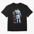 2 GOATS Oversized T-Shirt Fuel the Hype around FIFA World Cup 2026 USA Canada Mexico for Fans of Messi, CR7 and Mbappe and England, France and Netherlands, Bringing Stadium Memories, Football Loyalty, International Chants and Championship