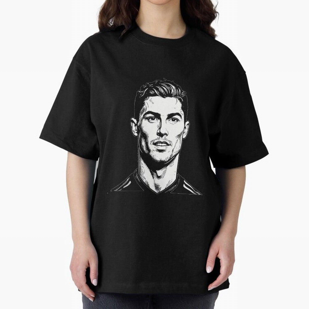 Cristiano Ronaldo Oversized T-Shirt Celebrate the FIFA World Cup 2026 Group Stage Journey through CR7 Highlights, Portugal, Spain and Germany Pride, Match Day Excitement, Supporter Culture, Golden Goals and Global Football Passion; Made for Die