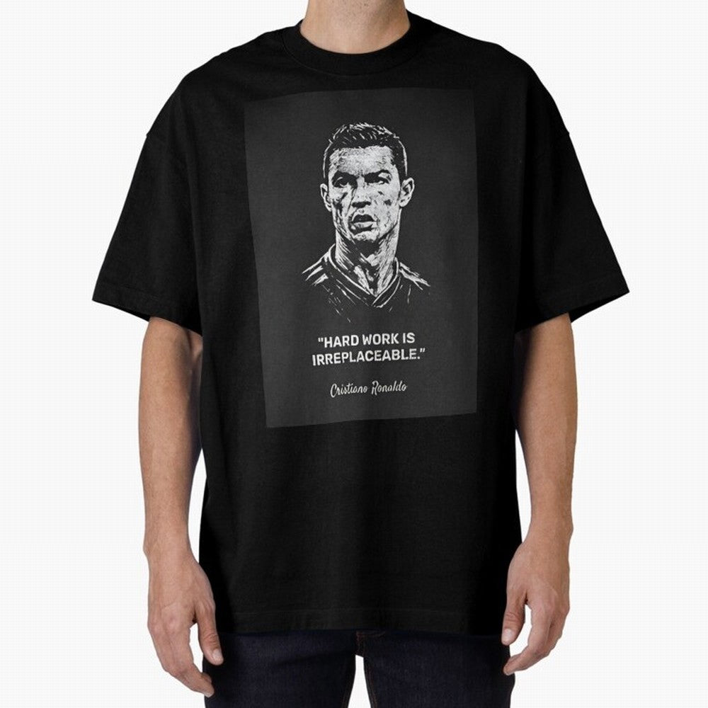 Cristiano Ronaldo Oversized T-Shirt Cheer for Match Day Hype around FIFA World Cup 2026, Messi and Cristiano Ronaldo, Brazil, Sports Nostalgia, International Competition, Famous Players and Unforgettable Victories; Great for Supporters Who Love