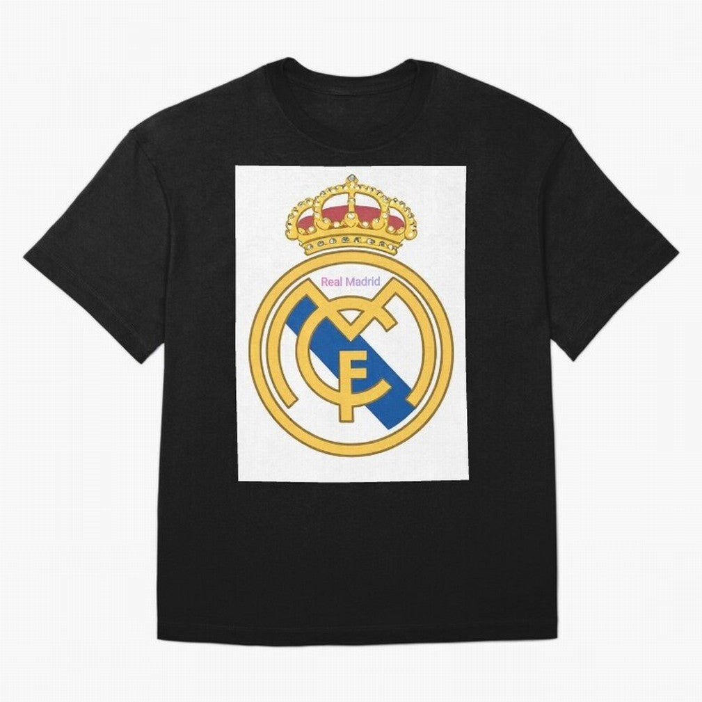 Real Madrid Gold Oversized T-Shirt Capture Stadium Memories from FIFA World Cup 2026 Group Stage for Fans of Messi and Netherlands, Bringing Championship Spirit, Famous Goals, Roaring Crowds and International Football Unity; Made for Collectors Who