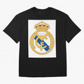 Real Madrid Gold Oversized T-Shirt Capture Stadium Memories from FIFA World Cup 2026 Group Stage for Fans of Messi and Netherlands, Bringing Championship Spirit, Famous Goals, Roaring Crowds and International Football Unity; Made for Collectors Who
