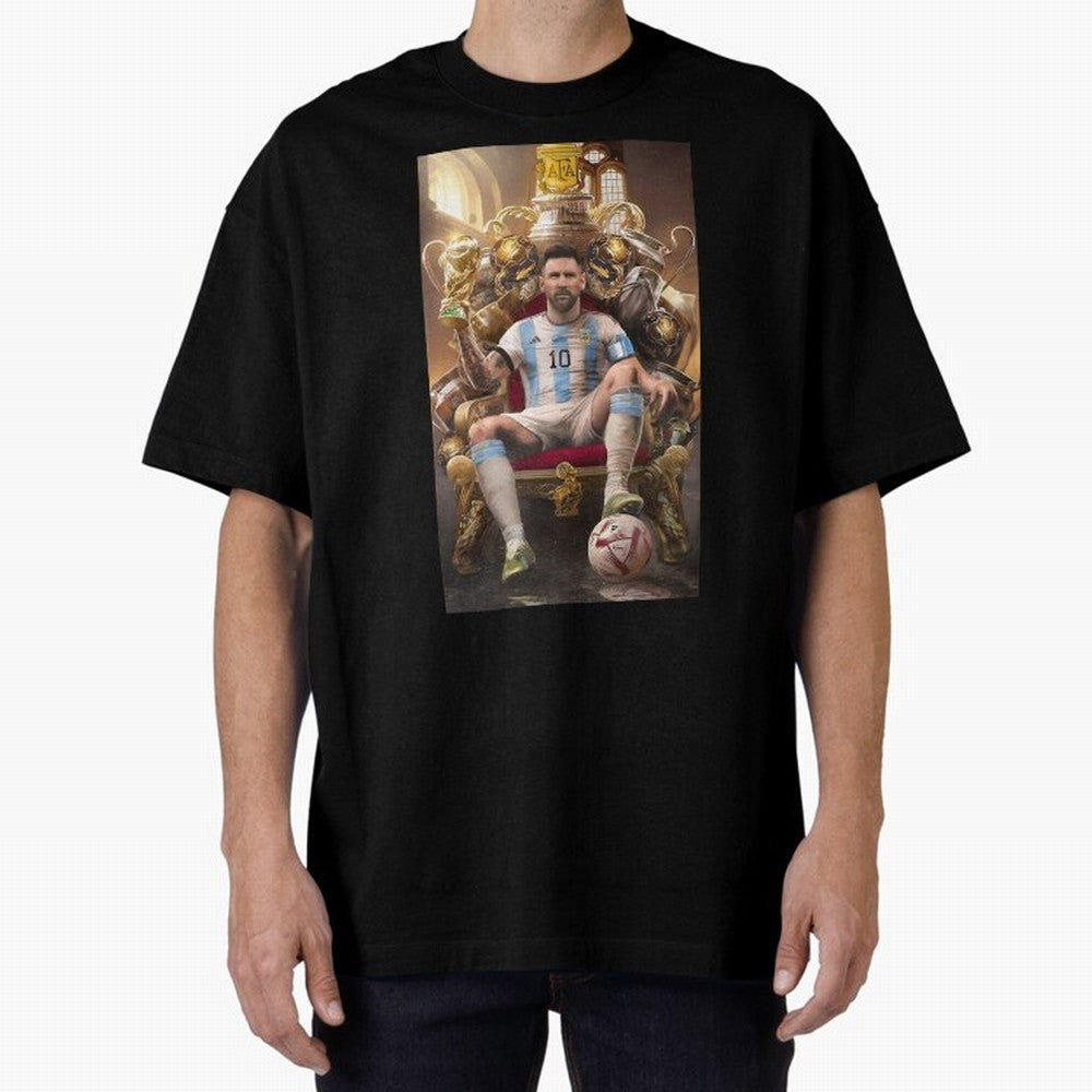 Lionel Messi Oversized T-Shirt Stand Proud for FIFA World Cup 2026 Group Stage Spirit, Built around Germany, CR7, Supporter Pride, Iconic Celebrations, Legendary Names and Global Match Day Energy; Perfect for Fans, Collectors, Family Gatherings,