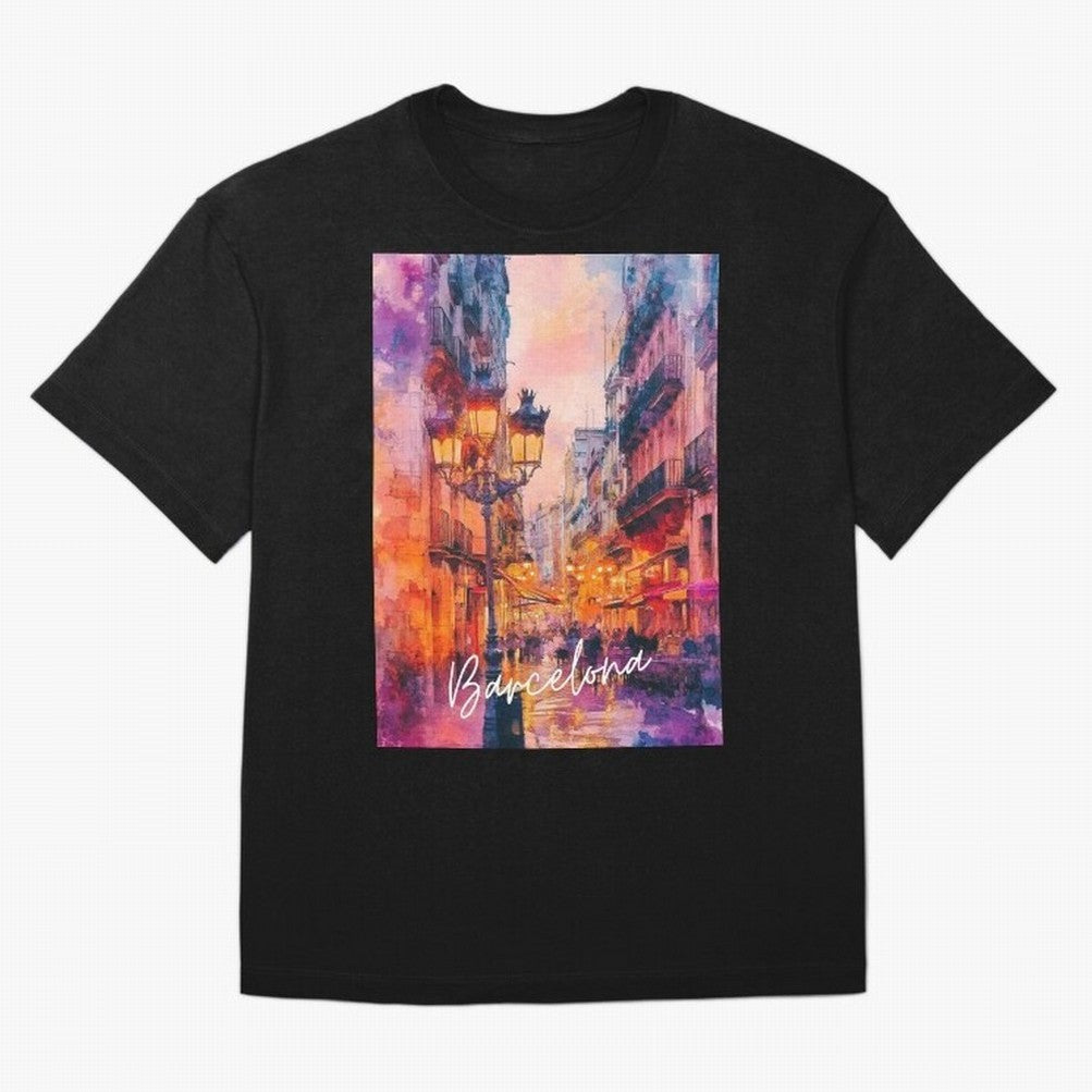 Barcelona Oversized T-Shirt Honor the Football Icons of FIFA World Cup 2026 for Fans of Cristiano Ronaldo and Germany, Bringing Football Festival Excitement, Trophy Ambitions, Country Rivalries and Star Player Buzz; Ideal for Football Dads,