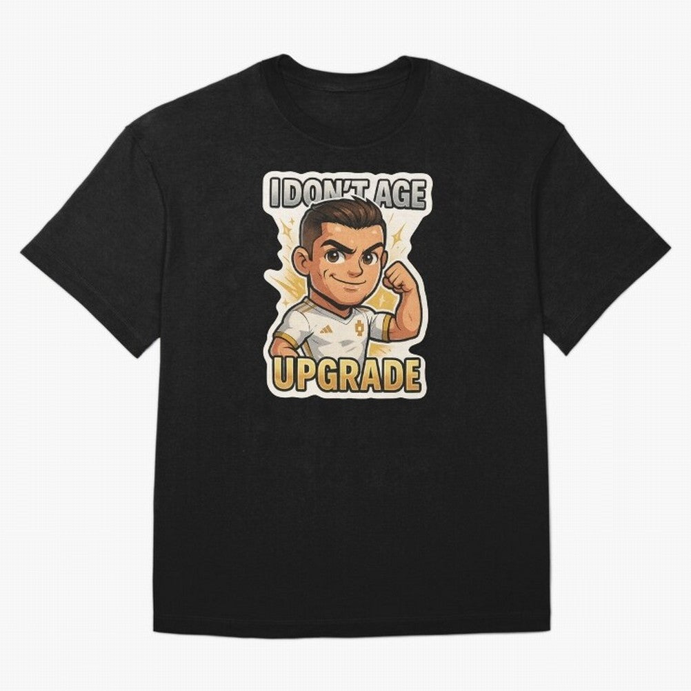 I Dont Age Upgrade Oversized T-Shirt Elevate Match Day Hype around FIFA World Cup 2026, CR7 and Messi, Germany, Retro Football Energy, Iconic Rivalries, Trophy Chase Drama and Stadium Atmosphere; Perfect for Supporters Who Want Bold Football