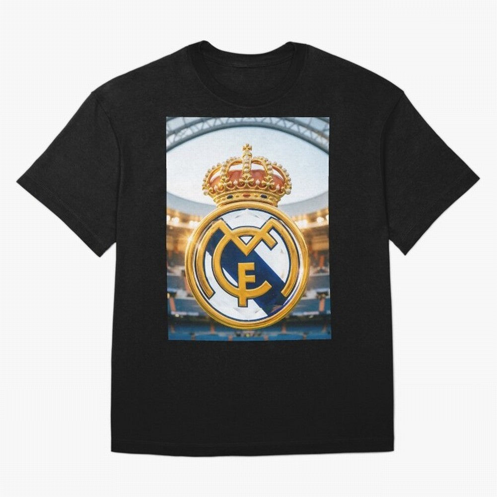 Realeza Madridista Oversized T-Shirt Celebrate Unforgettable Nights in FIFA World Cup 2026 for Fans of CR7 and Messi and Portugal, Spain and Germany, Bringing Worldwide Fan Energy, Dramatic Goals, Stadium Lights and Championship Celebrations; Built