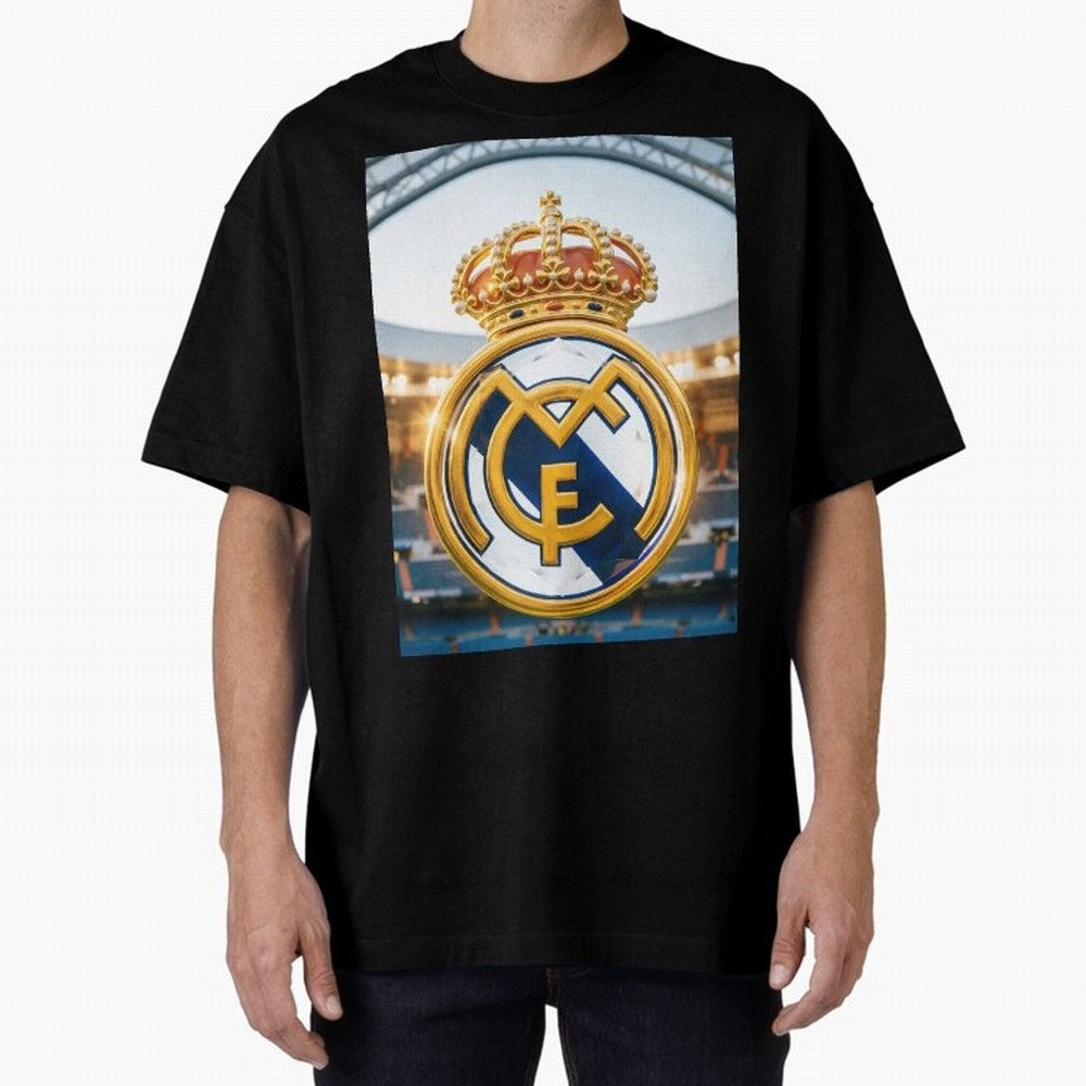 Realeza Madridista Oversized T-Shirt Celebrate Unforgettable Nights in FIFA World Cup 2026 for Fans of CR7 and Messi and Portugal, Spain and Germany, Bringing Worldwide Fan Energy, Dramatic Goals, Stadium Lights and Championship Celebrations; Built