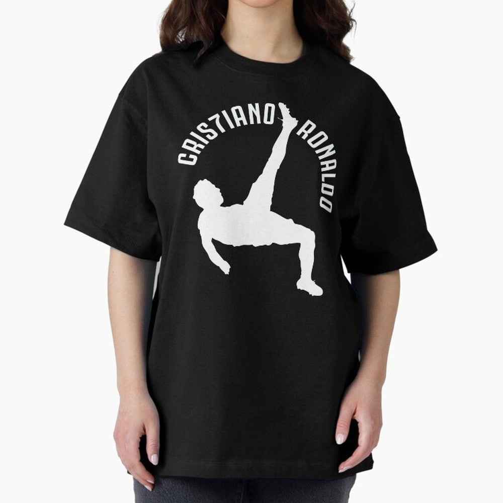 Cristiano Ronaldo - Bicycle Oversized T-Shirt Feel FIFA World Cup 2026 Group Stage for Fans of Cristiano Ronaldo, Haaland and CR7 and Spain, Bringing Soccer Culture, Superstar Moments, National Team Dreams and Competitive Fire; Ideal for Fans Who