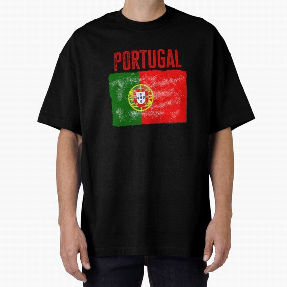 Portugal Oversized T-Shirt Feel the Heartbeat of Match Day Hype around FIFA World Cup 2026, Haaland, Netherlands, Football History, Final Match Energy, Crowd Noise and Once in a Lifetime Moments; Created for Match Day Parties, Soccer Gifts, Fan