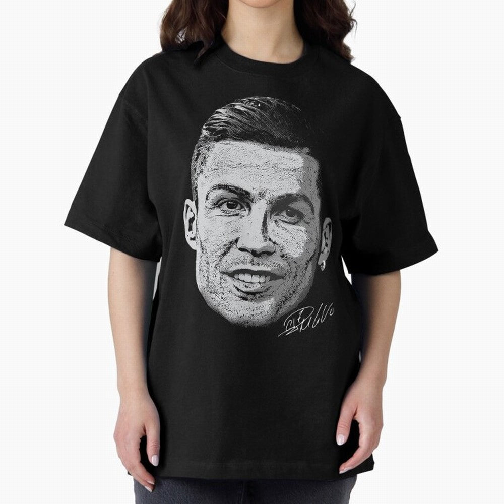 Cristiano Ronaldo Signed Oversized T-Shirt Celebrate Match Day Hype around FIFA World Cup 2026 Group Stage, Messi and Cristiano Ronaldo, Brazil, Portugal and Argentina, Stadium Chants, National Pride, Trophy Dreams and Unforgettable Football