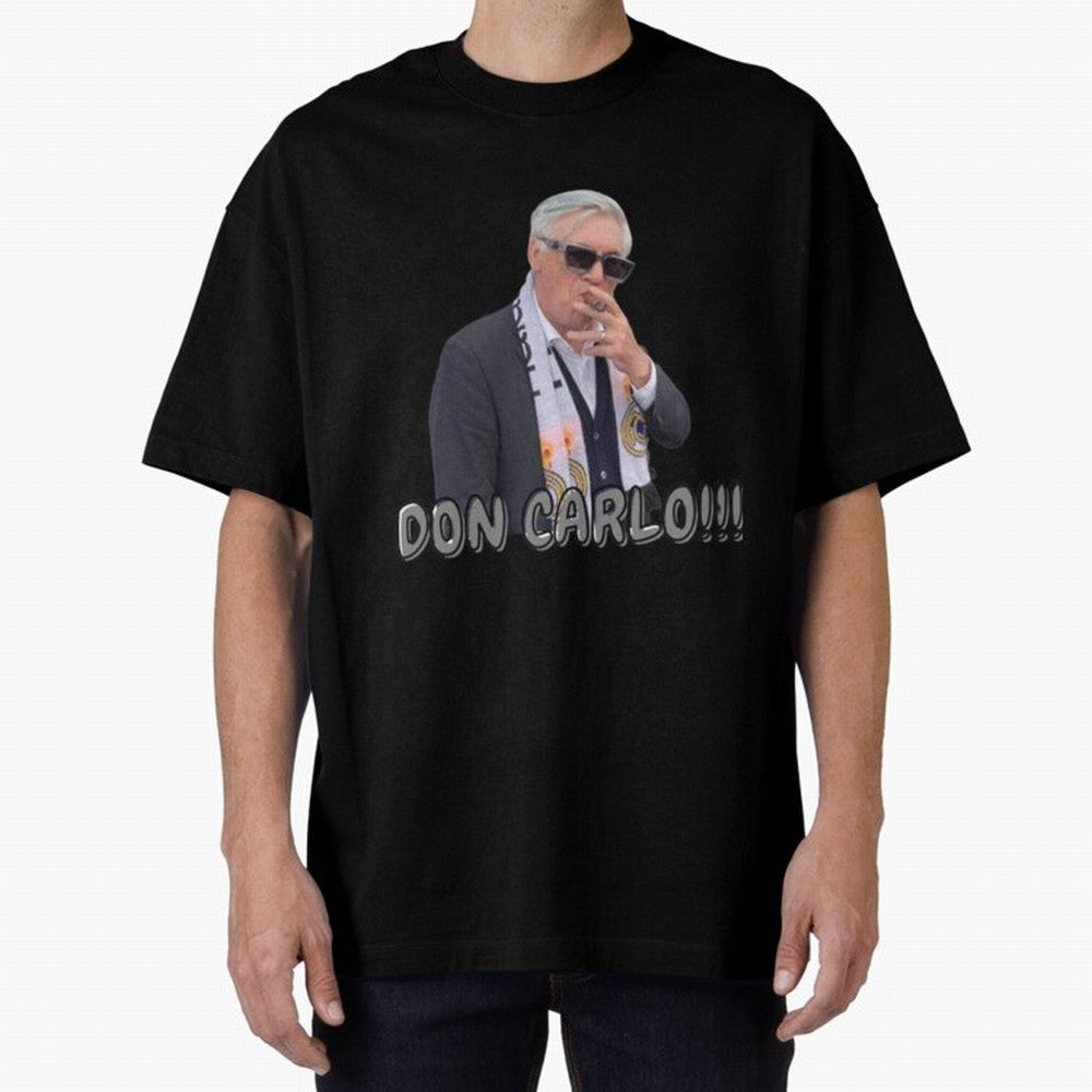 Don Carlo Ancelotti Oversized T-Shirt Make Game Day About FIFA World Cup 2026 Group Stage with CR7, Argentina Energy, Game Day Rituals, Football Legends, Country Pride and the Road to the Final; Great for Watch Parties, Sports Bars, Family Nights,