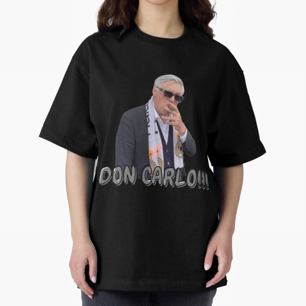 Don Carlo Ancelotti Oversized T-Shirt Make Game Day About FIFA World Cup 2026 Group Stage with CR7, Argentina Energy, Game Day Rituals, Football Legends, Country Pride and the Road to the Final; Great for Watch Parties, Sports Bars, Family Nights,