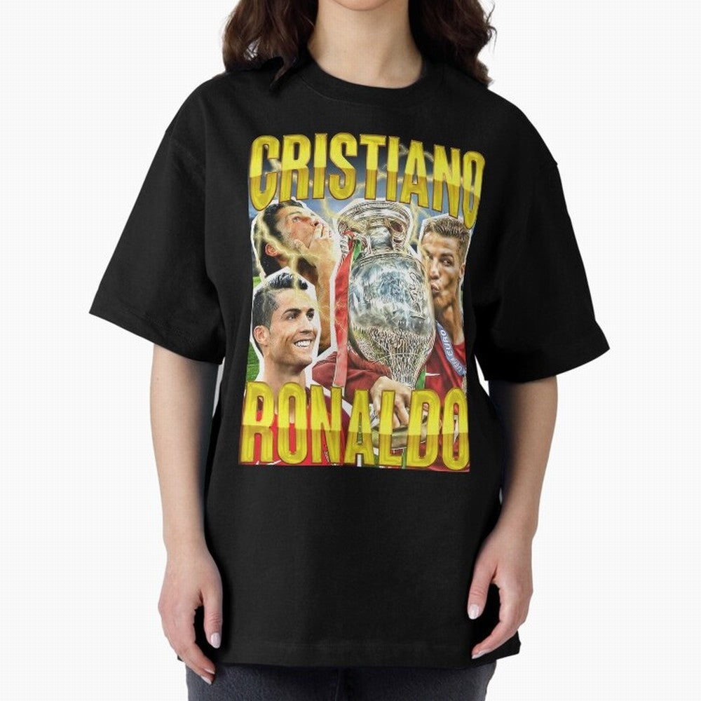 Cristiano Ronaldo Cr7 Siuuu El Bicho Oversized T-Shirt Spotlight the FIFA World Cup 2026 Group Stage Journey through Messi, Neymar and Mbappe Highlights, France Pride, Worldwide Fan Energy, Dramatic Goals, Stadium Lights and Championship