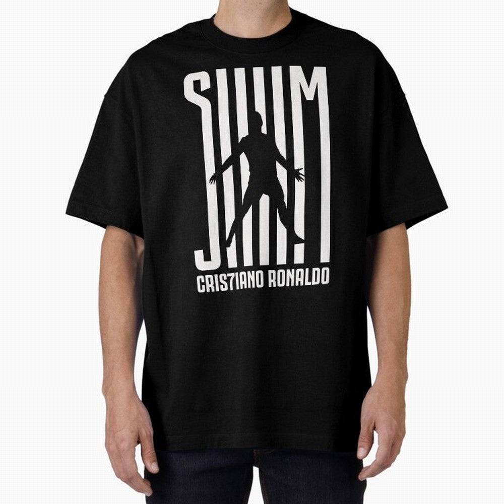 Cristiano Ronaldo - SIM Oversized T-Shirt Celebrate Global Passion for Global Football Passion for FIFA World Cup 2026 Group Stage, Built around Neymar, Haaland and Cristiano Ronaldo, France, Match Day Excitement, Supporter Culture, Golden Goals