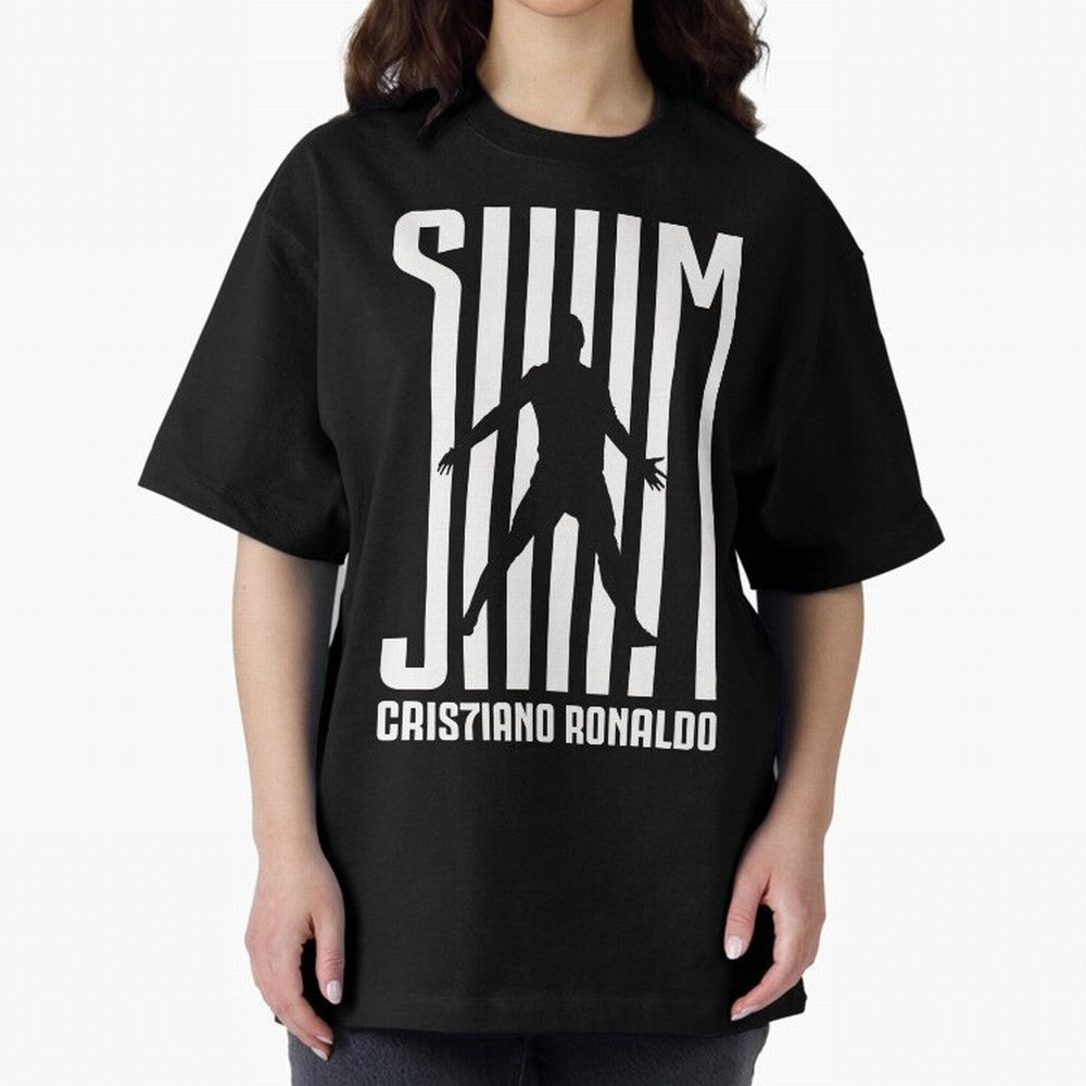 Cristiano Ronaldo - SIM Oversized T-Shirt Celebrate Global Passion for Global Football Passion for FIFA World Cup 2026 Group Stage, Built around Neymar, Haaland and Cristiano Ronaldo, France, Match Day Excitement, Supporter Culture, Golden Goals