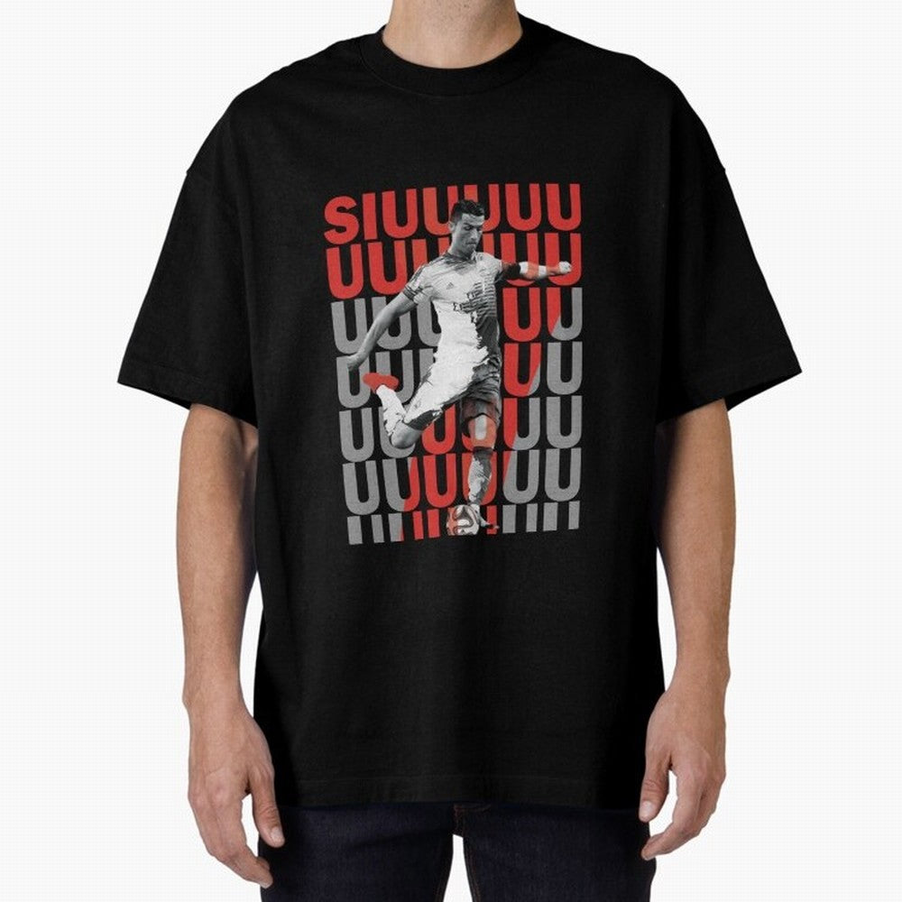 Siuuuuuu Cristiano Ronaldo Oversized T-Shirt Bring Bold Fan Energy to FIFA World Cup 2026 Capturing CR7, Netherlands Energy, Football History, Final Match Energy, Crowd Noise and Once in a Lifetime Moments; Ideal for Passionate Fans Who Love