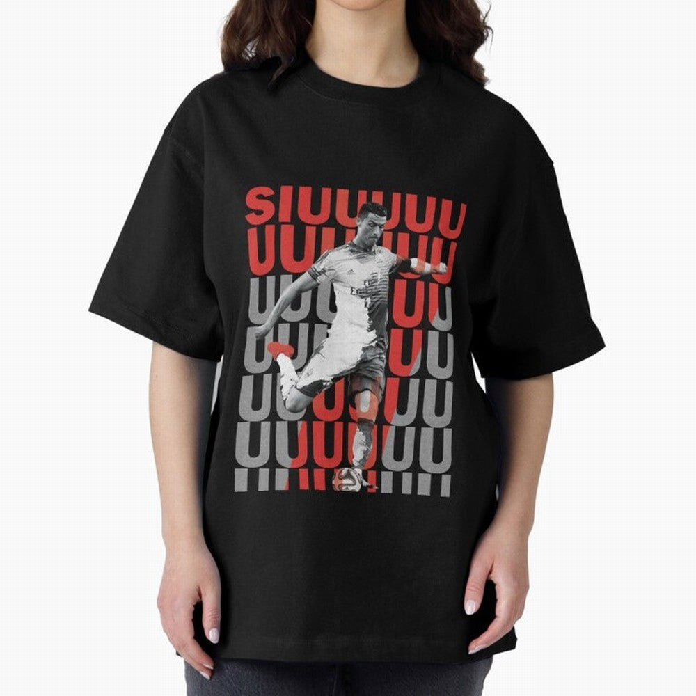 Siuuuuuu Cristiano Ronaldo Oversized T-Shirt Bring Bold Fan Energy to FIFA World Cup 2026 Capturing CR7, Netherlands Energy, Football History, Final Match Energy, Crowd Noise and Once in a Lifetime Moments; Ideal for Passionate Fans Who Love