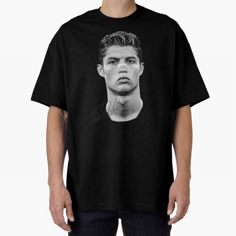 Cr7 - Streetwear Clothing Oversized T-Shirt Wear the Spirit of Global Football Passion for FIFA World Cup 2026 Group Stage, Connected to Messi, Portugal, Spain and Germany, Stadium Memories, Football Loyalty, International Chants and Championship