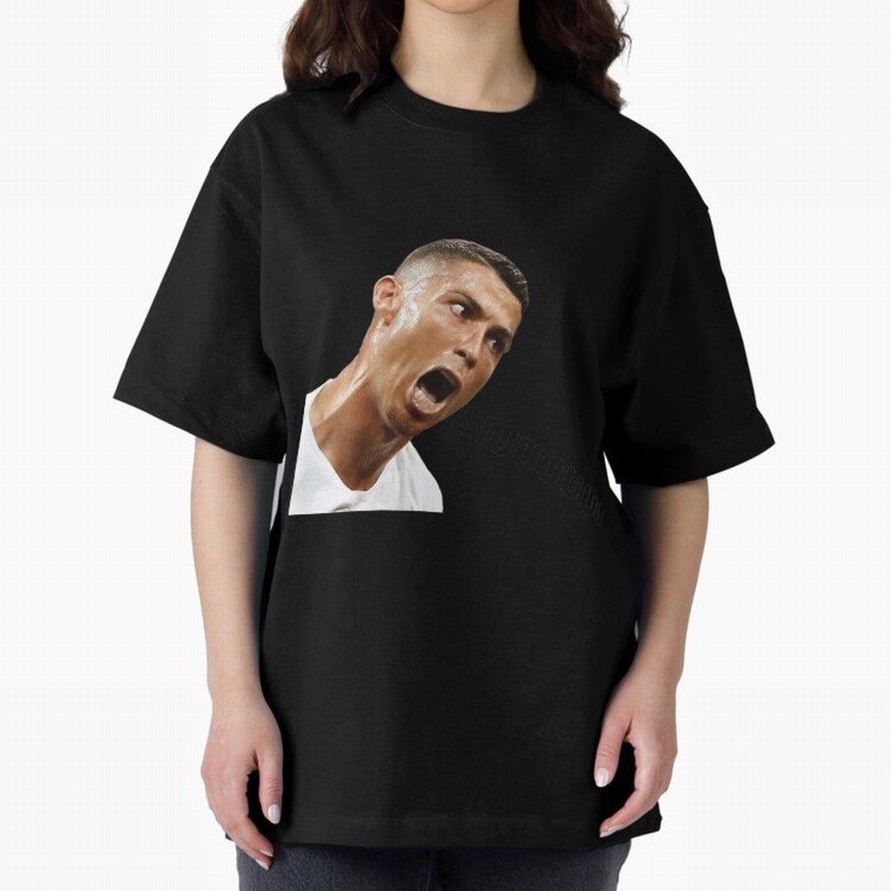 Cristiano Ronaldo Siuuu Oversized T-Shirt Bring the FIFA World Cup 2026 USA Canada Mexico Journey through Neymar Highlights, England Pride, Football Passion, Legendary Performances, Festival Vibes and Supporter Community; Made for Die Hard
