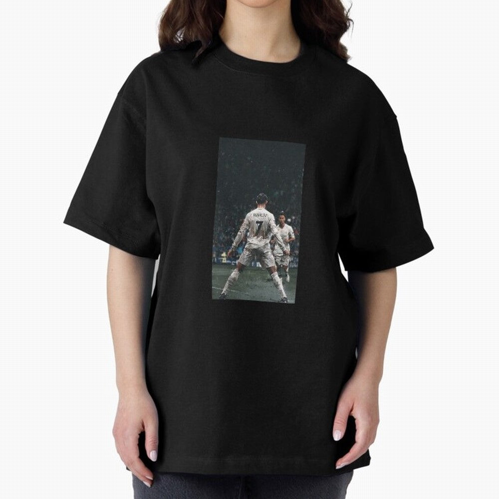 CR7 Oversized T-Shirt Bring a Champion Mindset to FIFA World Cup 2026 Group Stage for Fans of Cristiano Ronaldo and Brazil, Portugal and Argentina, Bringing Football Festival Excitement, Trophy Ambitions, Country Rivalries and Star Player Buzz;