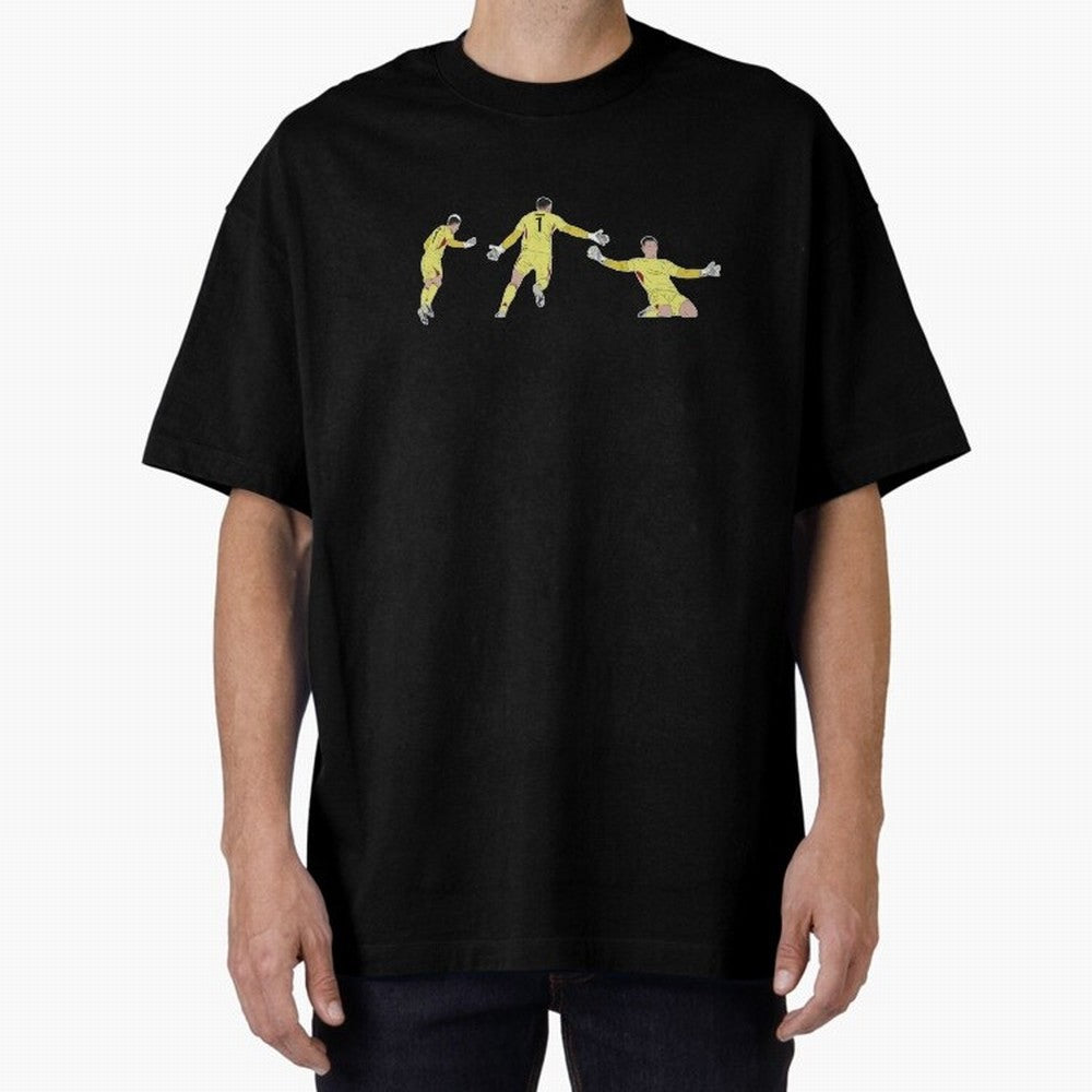 Anatoliy Trubin Last Minute Header Goal Celebration Oversized T-Shirt Experience the Global Stage of FIFA World Cup 2026 Spirit, Connected to Argentina, Messi, Neymar and Mbappe, Goal Celebration Energy, Supporter Heritage, Football Icons and
