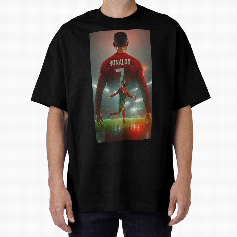 Christiano Ronaldo Oversized T-Shirt Follow Every Goal of FIFA World Cup 2026 USA Canada Mexico Capturing Messi, Brazil, Portugal and Argentina Energy, Soccer Culture, Superstar Moments, National Team Dreams and Competitive Fire; Built for