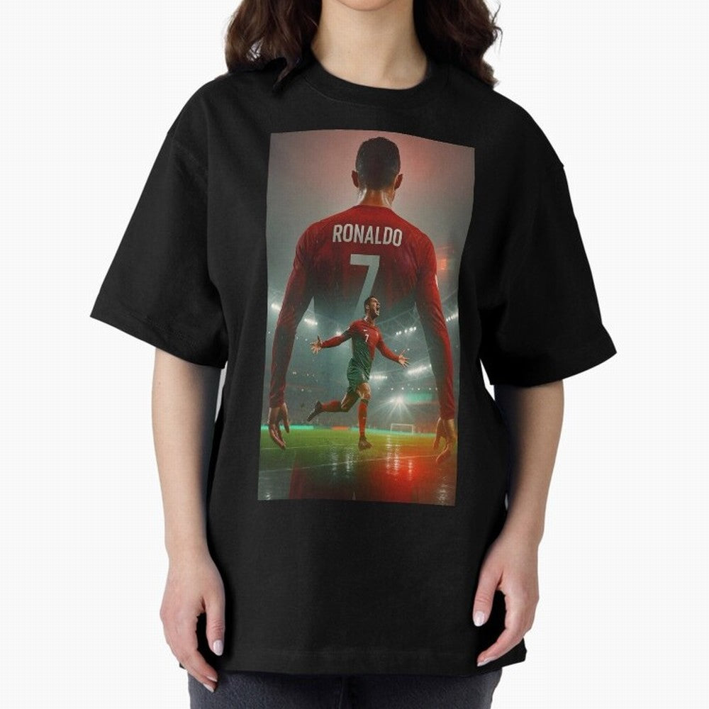 Christiano Ronaldo Oversized T-Shirt Follow Every Goal of FIFA World Cup 2026 USA Canada Mexico Capturing Messi, Brazil, Portugal and Argentina Energy, Soccer Culture, Superstar Moments, National Team Dreams and Competitive Fire; Built for