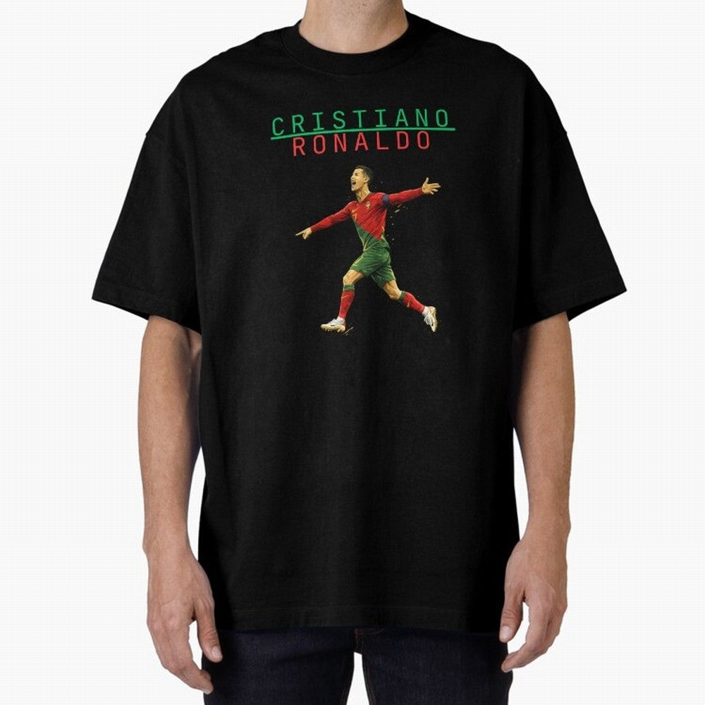 Ronaldo Oversized T-Shirt Celebrate Unforgettable Nights in FIFA World Cup 2026 Spirit, Celebrating England, Haaland, Game Day Rituals, Football Legends, Country Pride and the Road to the Final; Great for Watch Parties, Sports Bars, Family Nights,