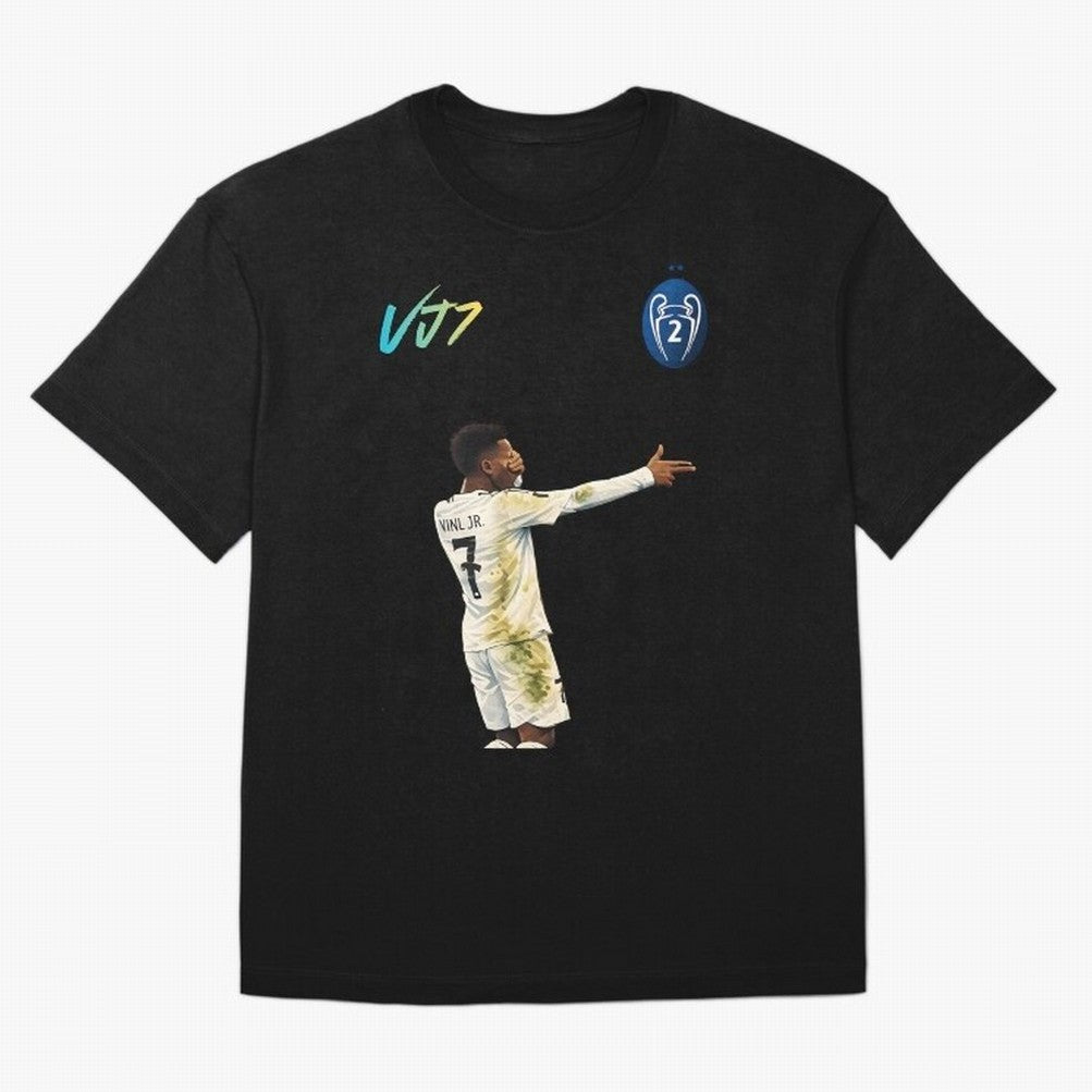 Vini Jr Oversized T-Shirt Keep the Legacy of the FIFA World Cup 2026 USA Canada Mexico Journey through Neymar, Haaland and Cristiano Ronaldo Highlights, Netherlands Pride, Championship Spirit, Famous Goals, Roaring Crowds and International Football