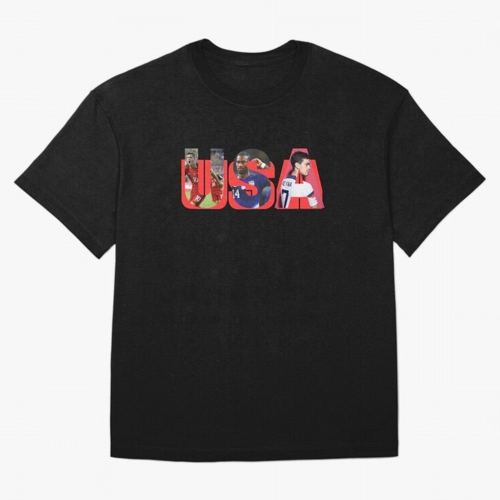 USA Soccer Cristian Pulisic, Haji Wright, Gio Reyna Oversized T-Shirt Keep the Match Day Mood of Match Day Hype around FIFA World Cup 2026, Messi, Argentina, France and Brazil, Goal Celebration Energy, Supporter Heritage, Football Icons and