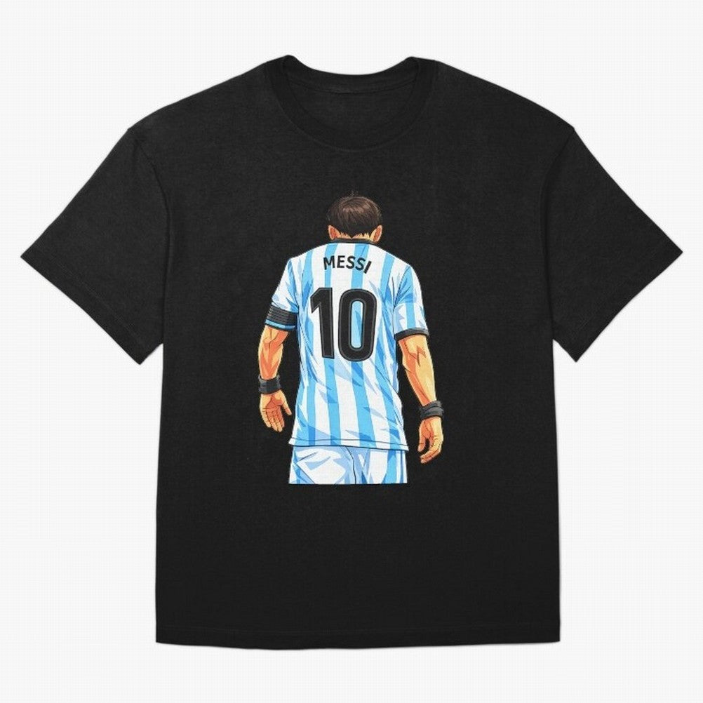 Messi Argentina 10 Oversized T-Shirt Build the FIFA World Cup 2026 Journey through Messi and Cristiano Ronaldo Highlights, England Pride, Football Passion, Legendary Performances, Festival Vibes and Supporter Community; Great for Supporters Who