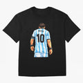 Messi Argentina 10 Oversized T-Shirt Build the FIFA World Cup 2026 Journey through Messi and Cristiano Ronaldo Highlights, England Pride, Football Passion, Legendary Performances, Festival Vibes and Supporter Community; Great for Supporters Who