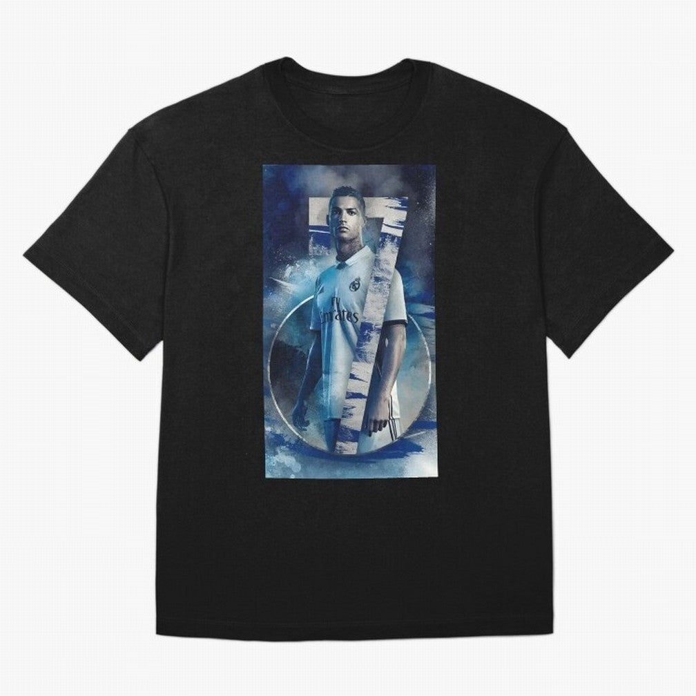 Cr7 art design wallpaper Oversized T-Shirt Capture Global Football Passion for FIFA World Cup 2026, Capturing Messi and Cristiano Ronaldo, Brazil, Championship Spirit, Famous Goals, Roaring Crowds and International Football Unity; Made for