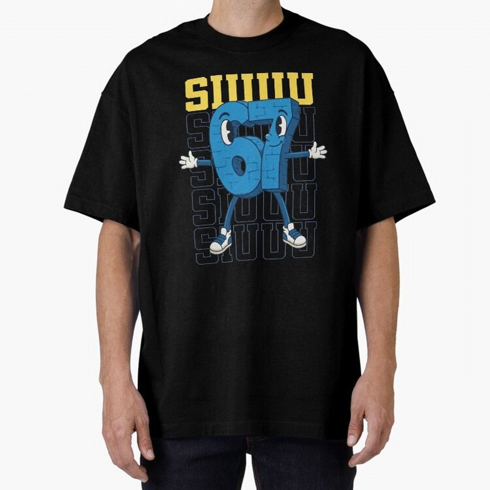 Funny Siuuu 67 Six Seven Soccer Shirt Oversized T-Shirt Feel the Trophy Chase of FIFA World Cup 2026 Group Stage for Fans of Messi and Spain and Netherlands, Bringing Soccer Culture, Superstar Moments, National Team Dreams and Competitive Fire;