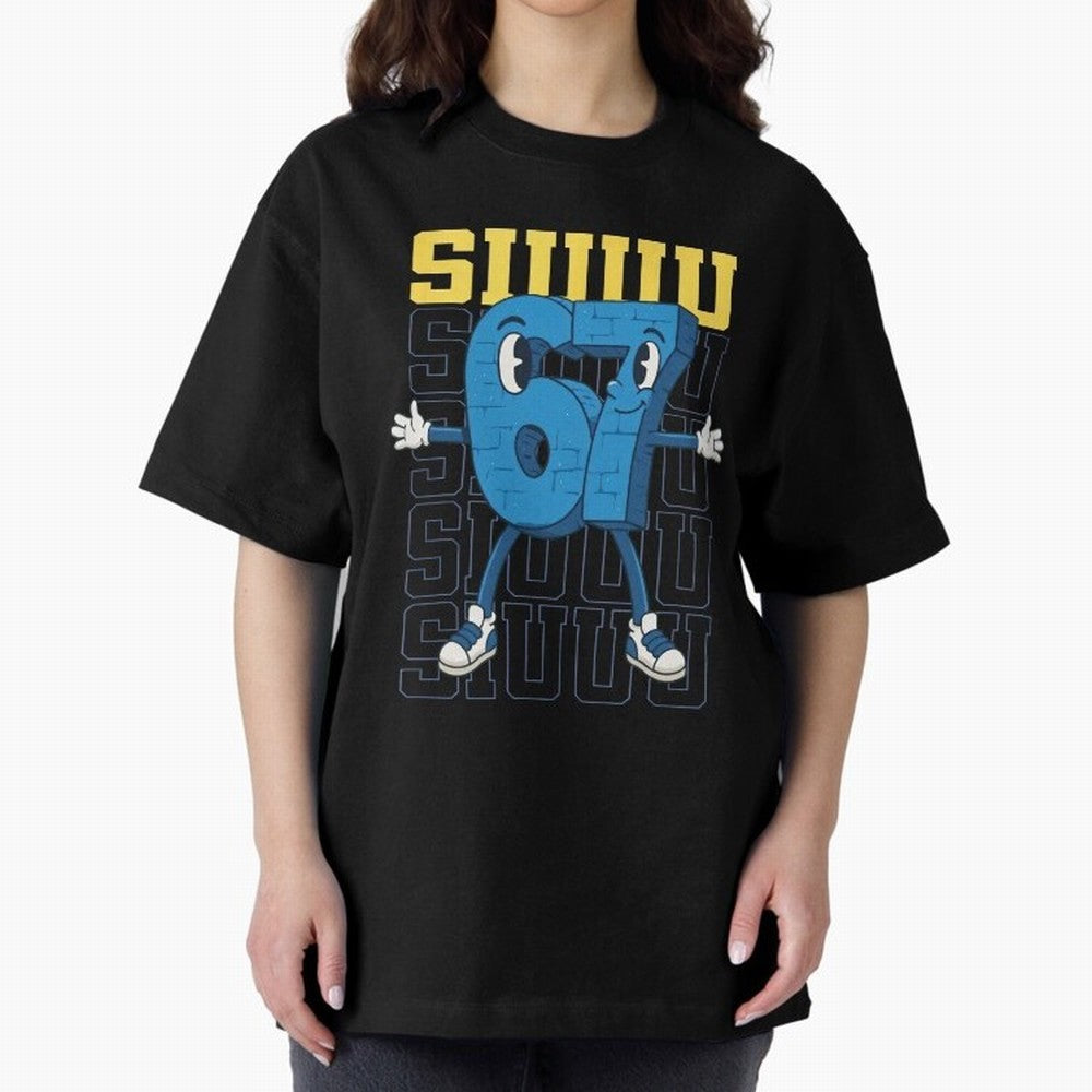 Funny Siuuu 67 Six Seven Soccer Shirt Oversized T-Shirt Feel the Trophy Chase of FIFA World Cup 2026 Group Stage for Fans of Messi and Spain and Netherlands, Bringing Soccer Culture, Superstar Moments, National Team Dreams and Competitive Fire;