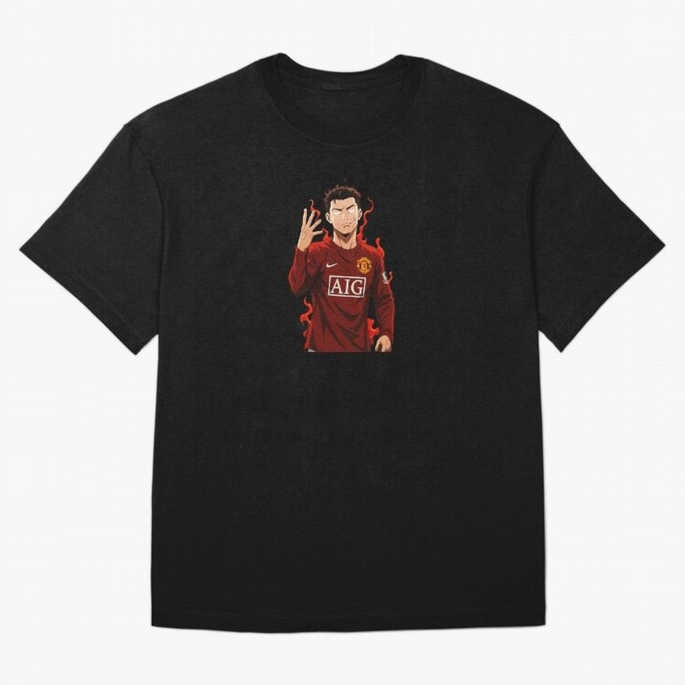 Cristiano Ronaldo Anime Art Blue Lock Inspired Football Legend Oversized T-Shirt Experience the Global Stage of FIFA World Cup 2026 for Fans of Messi and Cristiano Ronaldo and France, Bringing Supporter Pride, Iconic Celebrations, Legendary Names