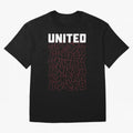 Manchester United Oversized T-Shirt Show Match Day Excitement for FIFA World Cup 2026 Group Stage Capturing Messi, Neymar and Mbappe, Brazil Energy, Retro Football Energy, Iconic Rivalries, Trophy Chase Drama and Stadium Atmosphere; Ideal for Fans