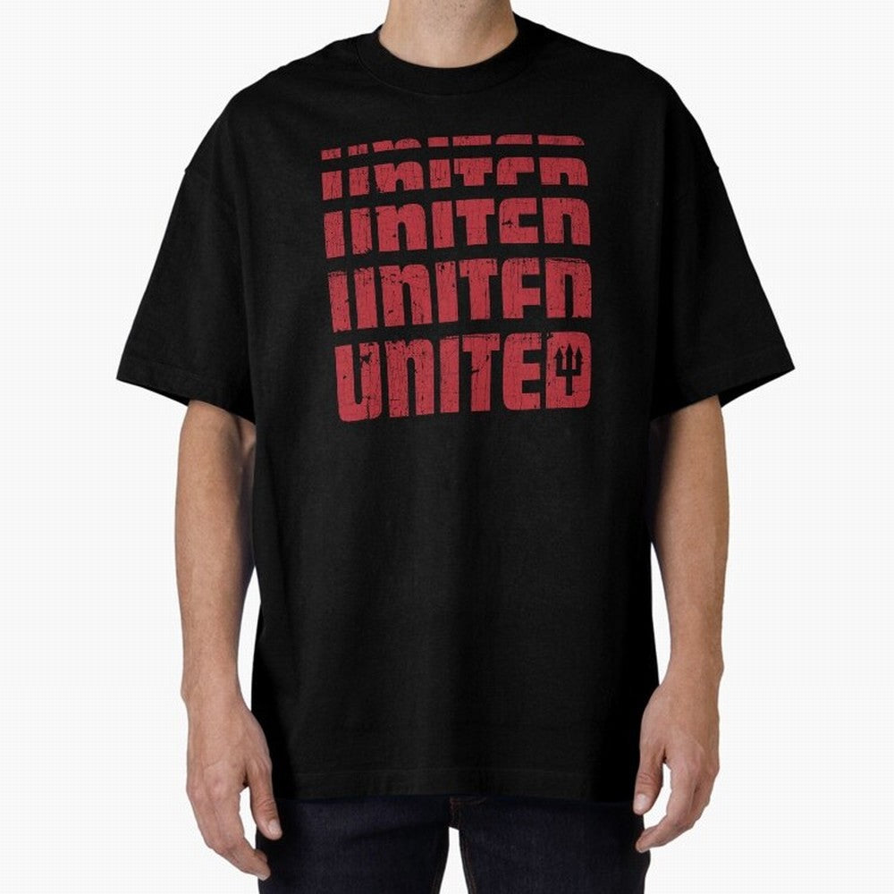 United United United Oversized T-Shirt Live for the Drama of FIFA World Cup 2026 for Fans of Neymar and Brazil, Bringing Fan Favorite Moments, National Team Passion, Big Match Drama and Soccer History; Ideal for Fans Who Follow Messi, Cristiano