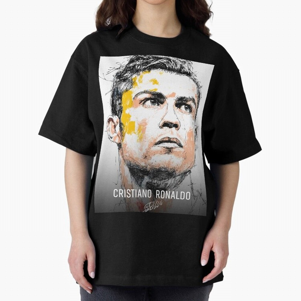 Cristiano Ronaldo Cr7 Football Soccer Player Icon Legend Power Oversized T-Shirt Make Every Match About FIFA World Cup 2026 Filled with CR7 and Messi, Argentina and Brazil Energy, Stadium Chants, National Pride, Trophy Dreams and Unforgettable