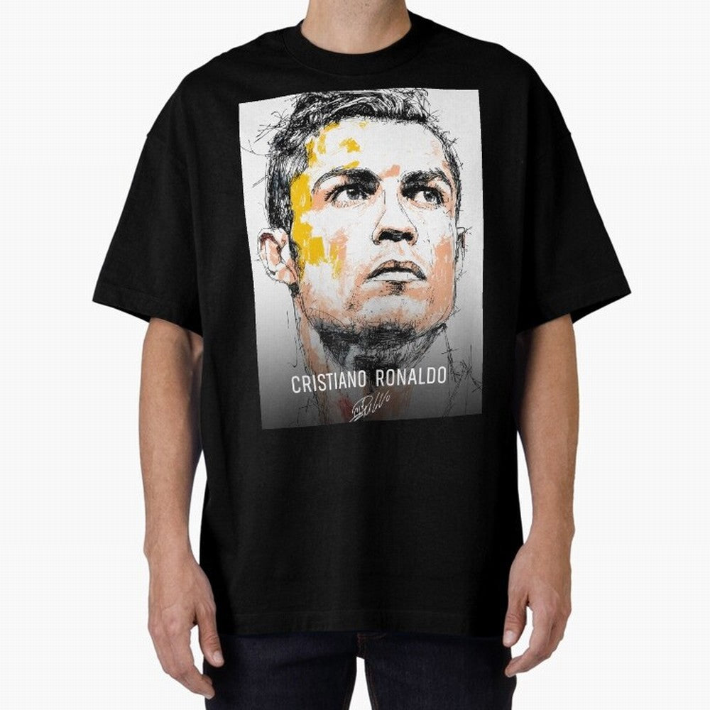 Cristiano Ronaldo Cr7 Football Soccer Player Icon Legend Power Oversized T-Shirt Make Every Match About FIFA World Cup 2026 Filled with CR7 and Messi, Argentina and Brazil Energy, Stadium Chants, National Pride, Trophy Dreams and Unforgettable