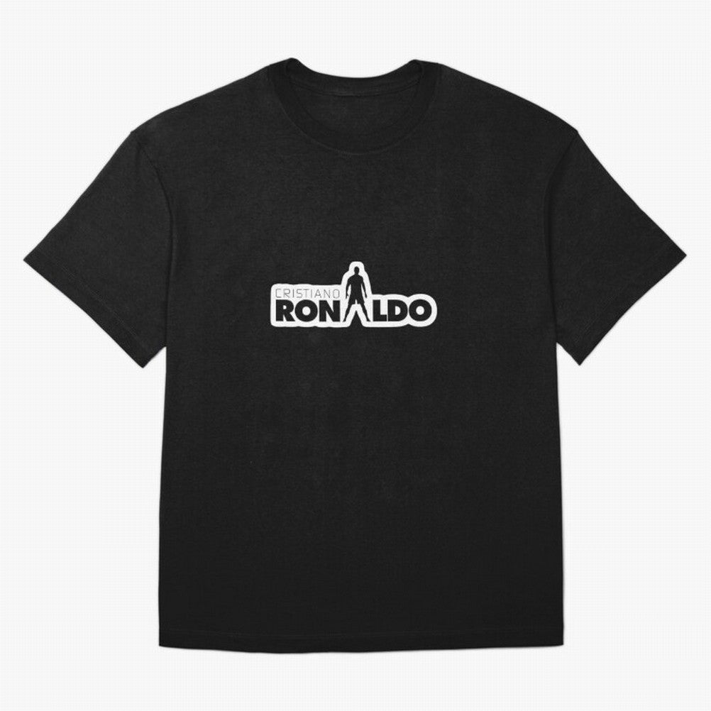 Cristiano Ronaldo Silhouette Typography Design Oversized T-Shirt Back the Journey through FIFA World Cup 2026 Group Stage Spirit, Capturing France and Portugal, Messi and Cristiano Ronaldo, Worldwide Fan Energy, Dramatic Goals, Stadium Lights and