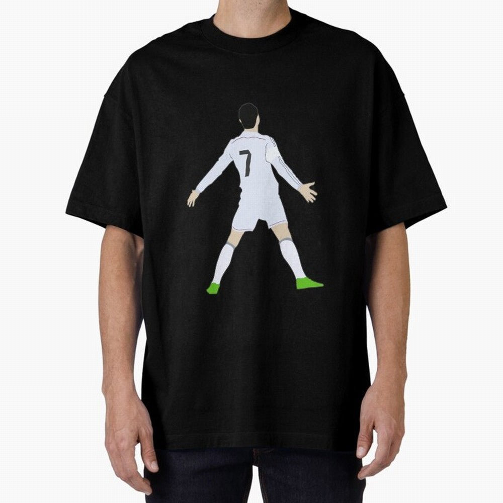 Cristiano Ronaldo Oversized T-Shirt Celebrate Global Passion for FIFA World Cup 2026 for Fans of CR7 and Brazil, Portugal and Argentina, Bringing Worldwide Fan Energy, Dramatic Goals, Stadium Lights and Championship Celebrations; Ideal for Fans Who