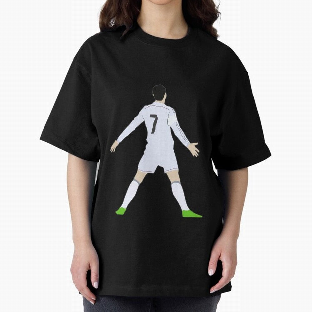 Cristiano Ronaldo Oversized T-Shirt Celebrate Global Passion for FIFA World Cup 2026 for Fans of CR7 and Brazil, Portugal and Argentina, Bringing Worldwide Fan Energy, Dramatic Goals, Stadium Lights and Championship Celebrations; Ideal for Fans Who
