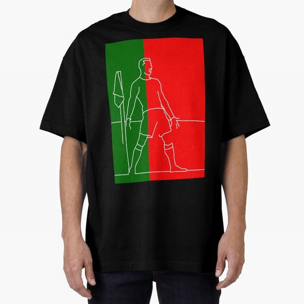 Siuuu! (color) Oversized T-Shirt Bring a Vintage Feel to Match Day Hype around FIFA World Cup 2026 USA Canada Mexico, Haaland and Mbappe, England and Germany, Tournament Hype, Historic Matchups, Family Viewing Parties and Global Sports Pride; Built